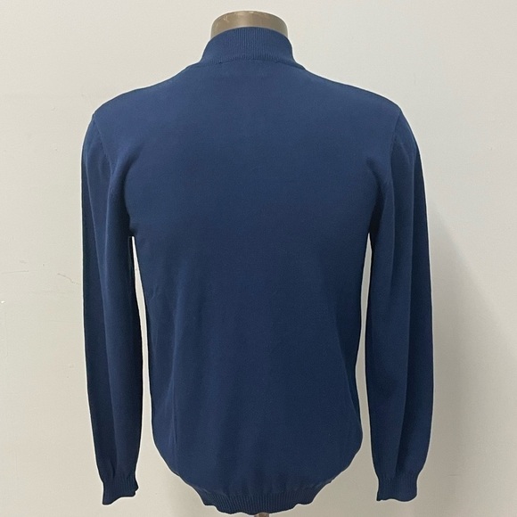 Lavane sweater mockneck pullover cobalt 1/4 zipper regular fit - Picture 3 of 3